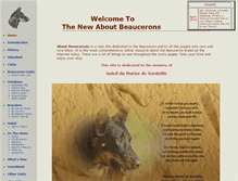 Tablet Screenshot of aboutbeaucerons.com